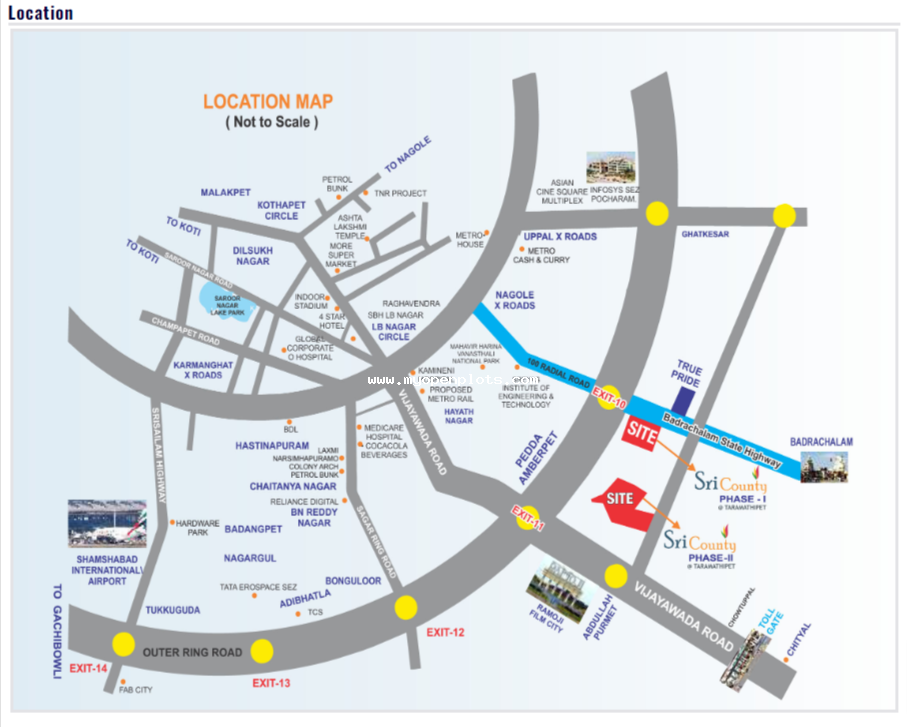 Sri County Phase-II Open Plots For Sale in Rangareddy - Price, Layout ...